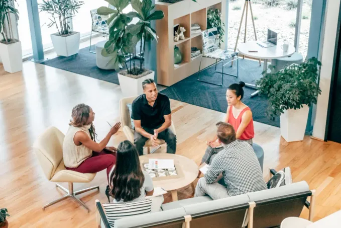 Professional team collaboration
